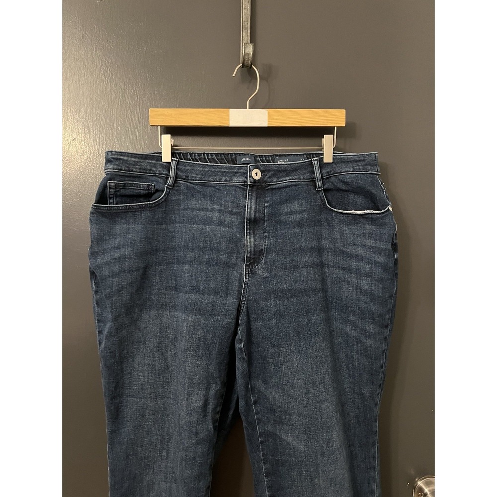 J. Jill Denim Curvy Fit Slim Leg Dark Wash Jeans Sz 22 - Picture 2 of 4